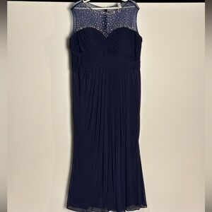 Sydney’s Closet Blue Gemmed Prom Dress